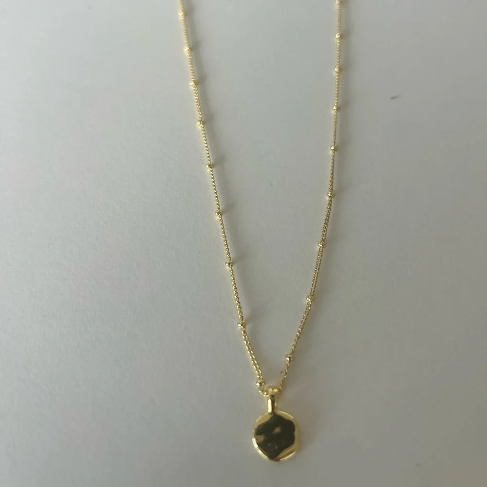 Gorjana Shorebreak Necklace - 18K Gold Plated Brass - 16” - Picture 4 of 8